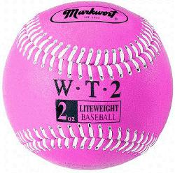 ted 9 Leather Covered Training Baseball (2 OZ) : Build your arm strength with M